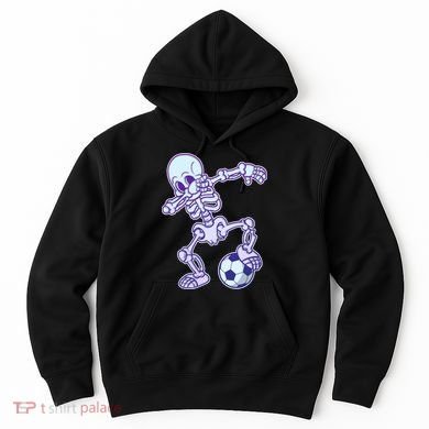 Dabbing Soccer Skeleton Hoodie