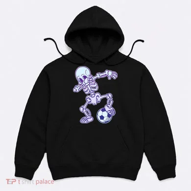 Dabbing Soccer Skeleton Hoodie
