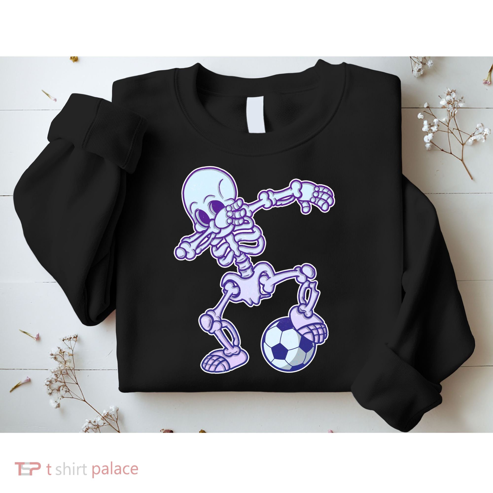 Dabbing Soccer Skeleton Sweatshirt