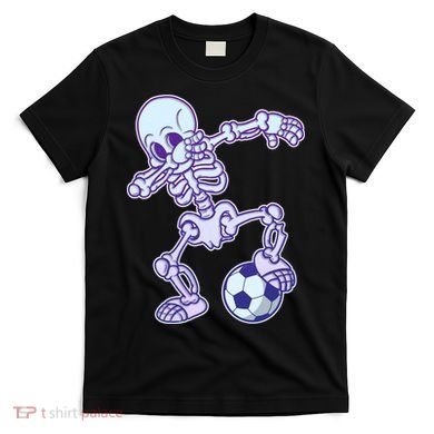 Dabbing Soccer Skeleton T-Shirt