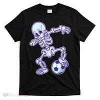Dabbing Soccer Skeleton T-Shirt thumb 0