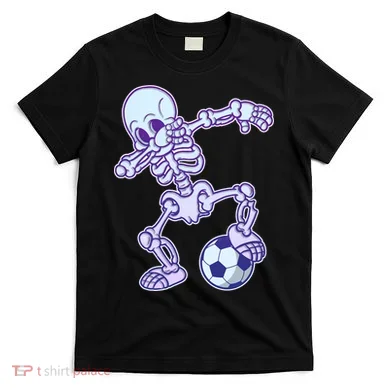 Dabbing Soccer Skeleton T-Shirt