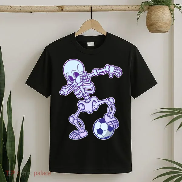 Dabbing Soccer Skeleton T-Shirt