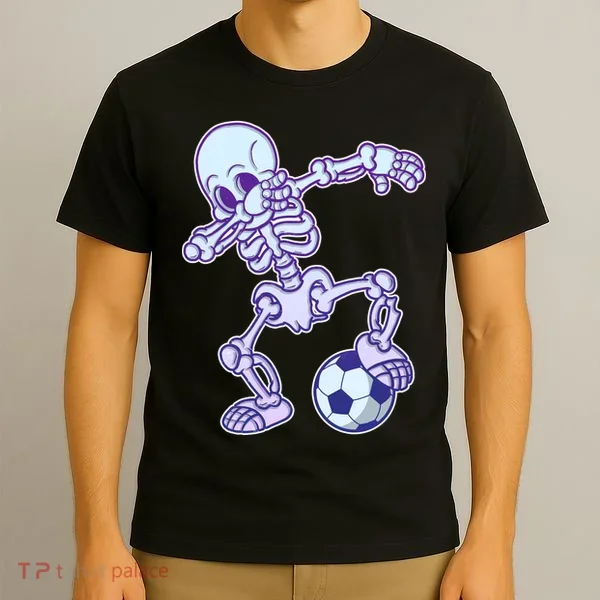 Dabbing Soccer Skeleton T-Shirt