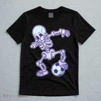 Dabbing Soccer Skeleton T-Shirt thumb 5