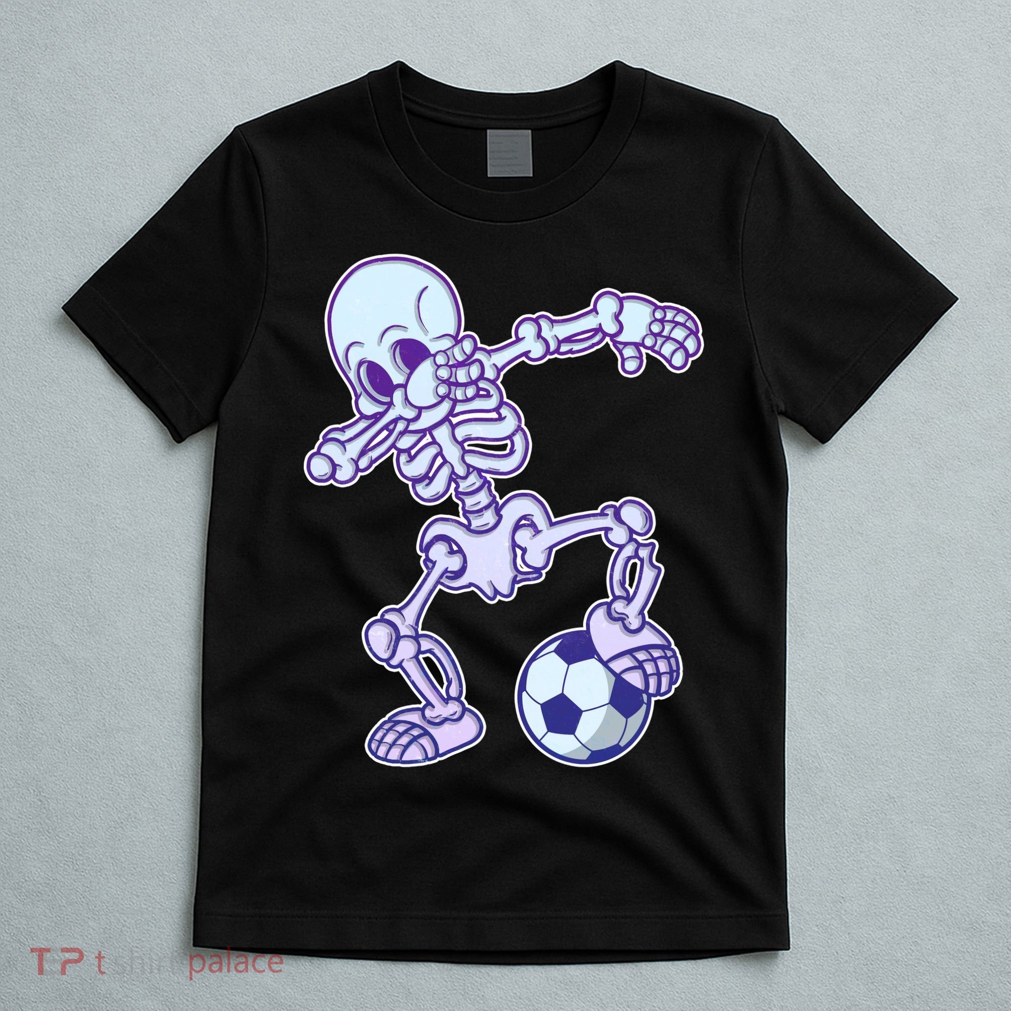 Dabbing Soccer Skeleton T-Shirt