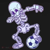 Dabbing Soccer Skeleton T-Shirt thumb 7