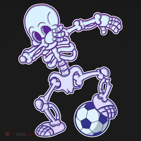 Dabbing Soccer Skeleton T-Shirt