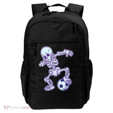 Dabbing Soccer Skeleton Backpack