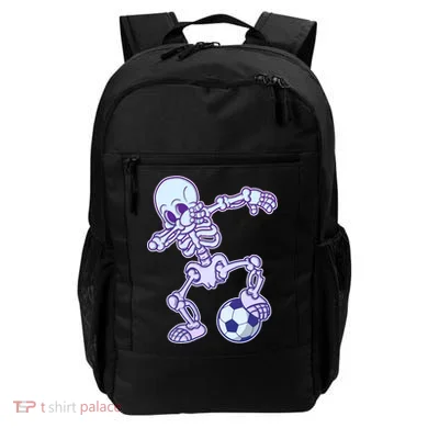 Dabbing Soccer Skeleton Backpack