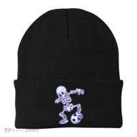 Dabbing Soccer Skeleton Beanie thumb 0