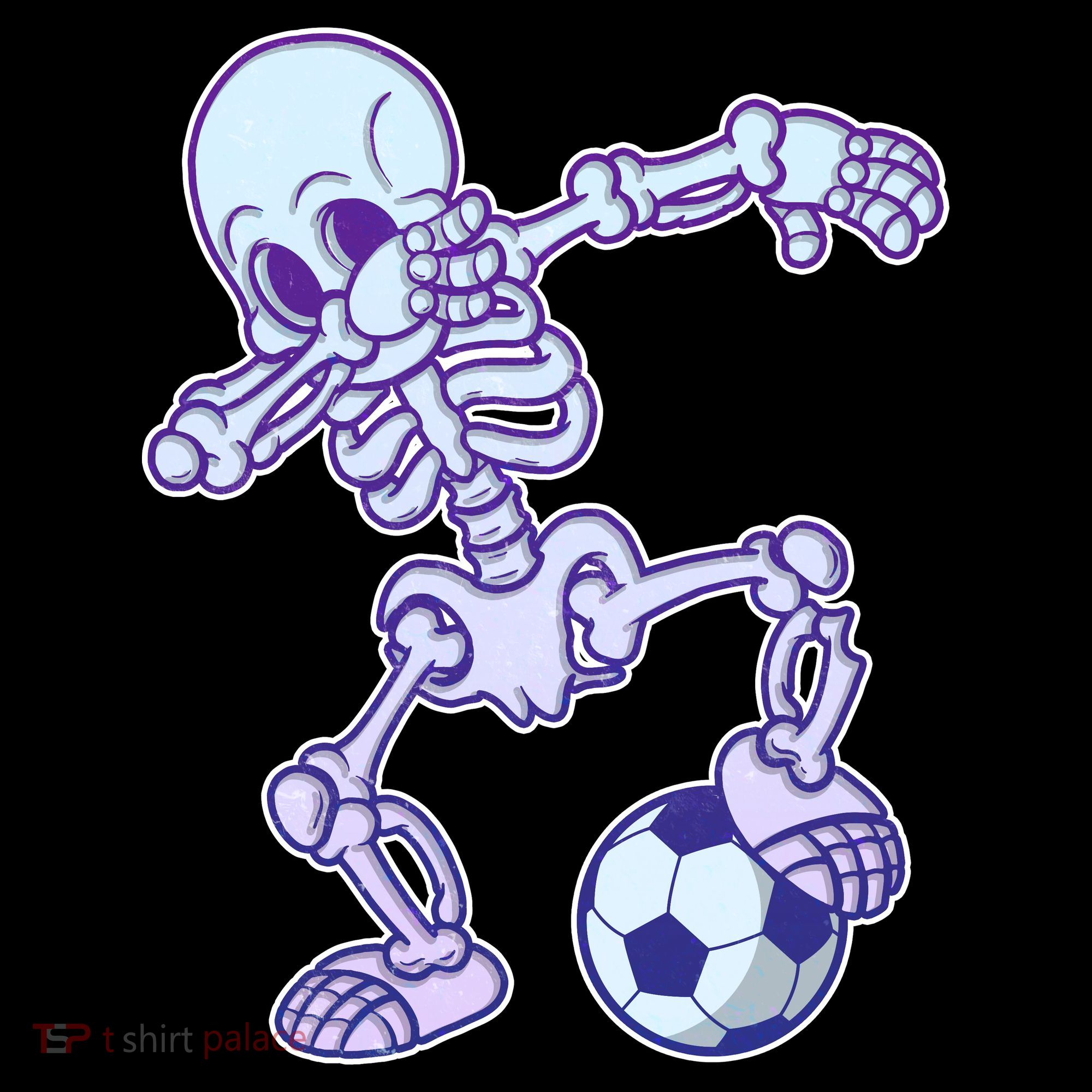 Dabbing Soccer Skeleton Coaster