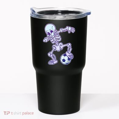 Dabbing Soccer Skeleton Tumbler