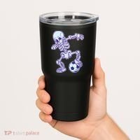 Dabbing Soccer Skeleton Tumbler thumb 2