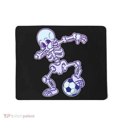 Dabbing Soccer Skeleton Mousepad
