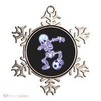 Dabbing Soccer Skeleton Ornament thumb 0