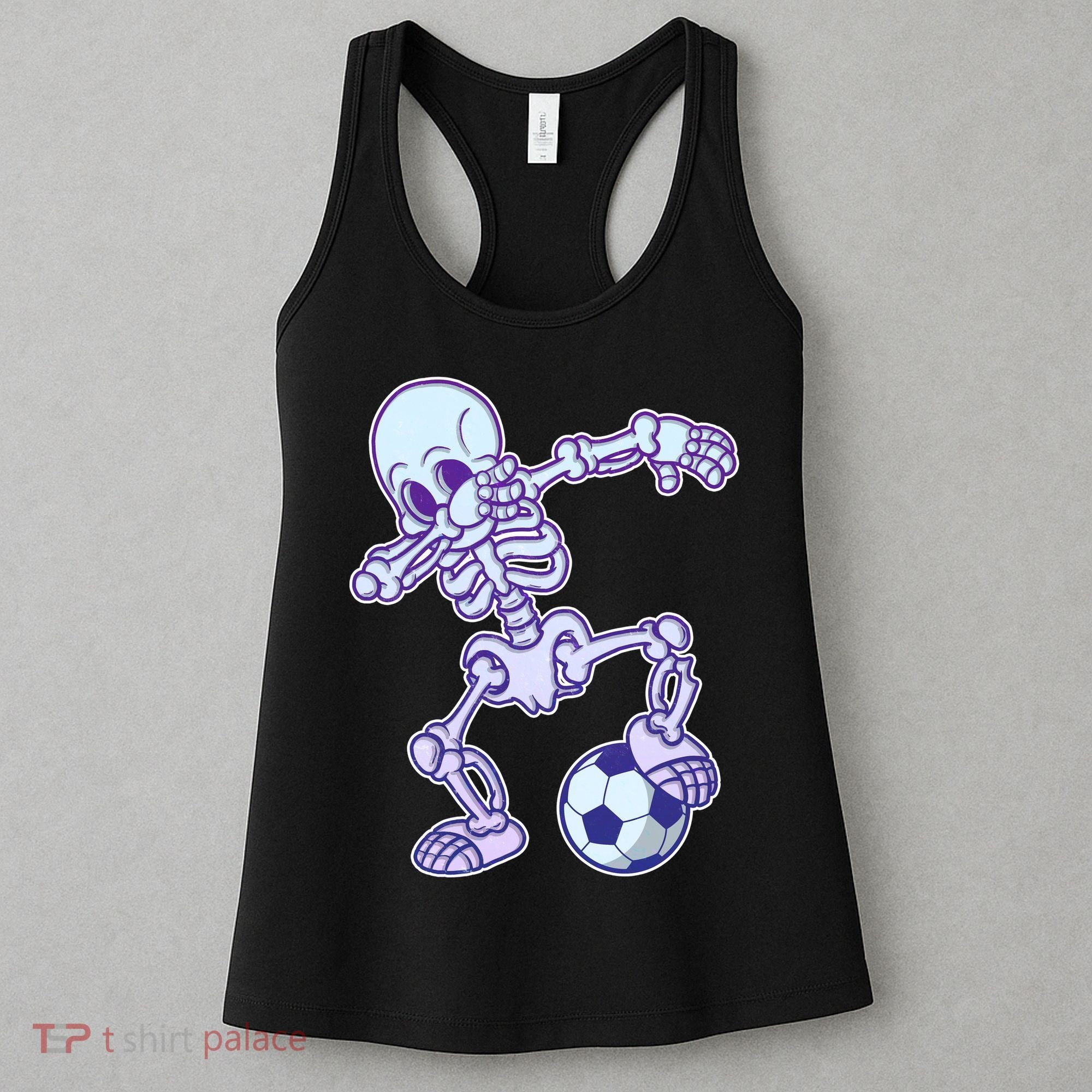 Dabbing Soccer Skeleton Women's Tank Top