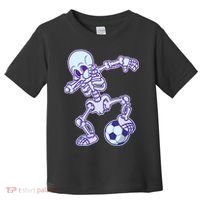 Dabbing Soccer Skeleton Toddler T-Shirt thumb 0