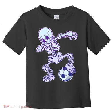 Dabbing Soccer Skeleton Toddler T-Shirt