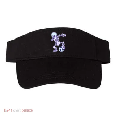 Dabbing Soccer Skeleton Visor