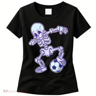 Dabbing Soccer Skeleton Women's T-Shirt