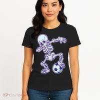 Dabbing Soccer Skeleton Women's T-Shirt thumb 4