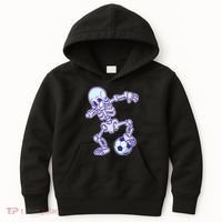 Dabbing Soccer Skeleton Kids Hoodie thumb 0