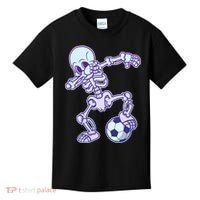Dabbing Soccer Skeleton Kids T-Shirt thumb 0