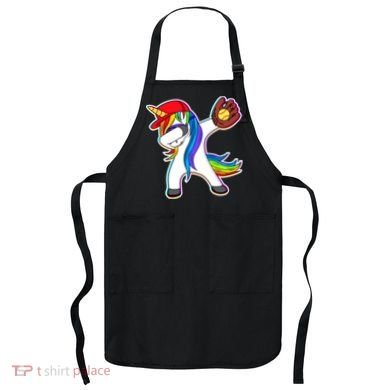 Dabbing Softball Unicorn Apron