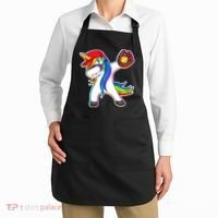 Dabbing Softball Unicorn Apron thumb 2