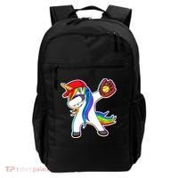 Dabbing Softball Unicorn Backpack thumb 0