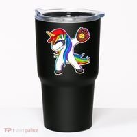 Dabbing Softball Unicorn Tumbler thumb 0