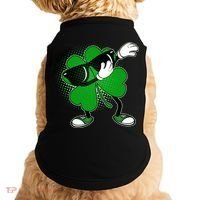 Dabbing St. Patrick's Day Shamrock Doggie Tank thumb 0