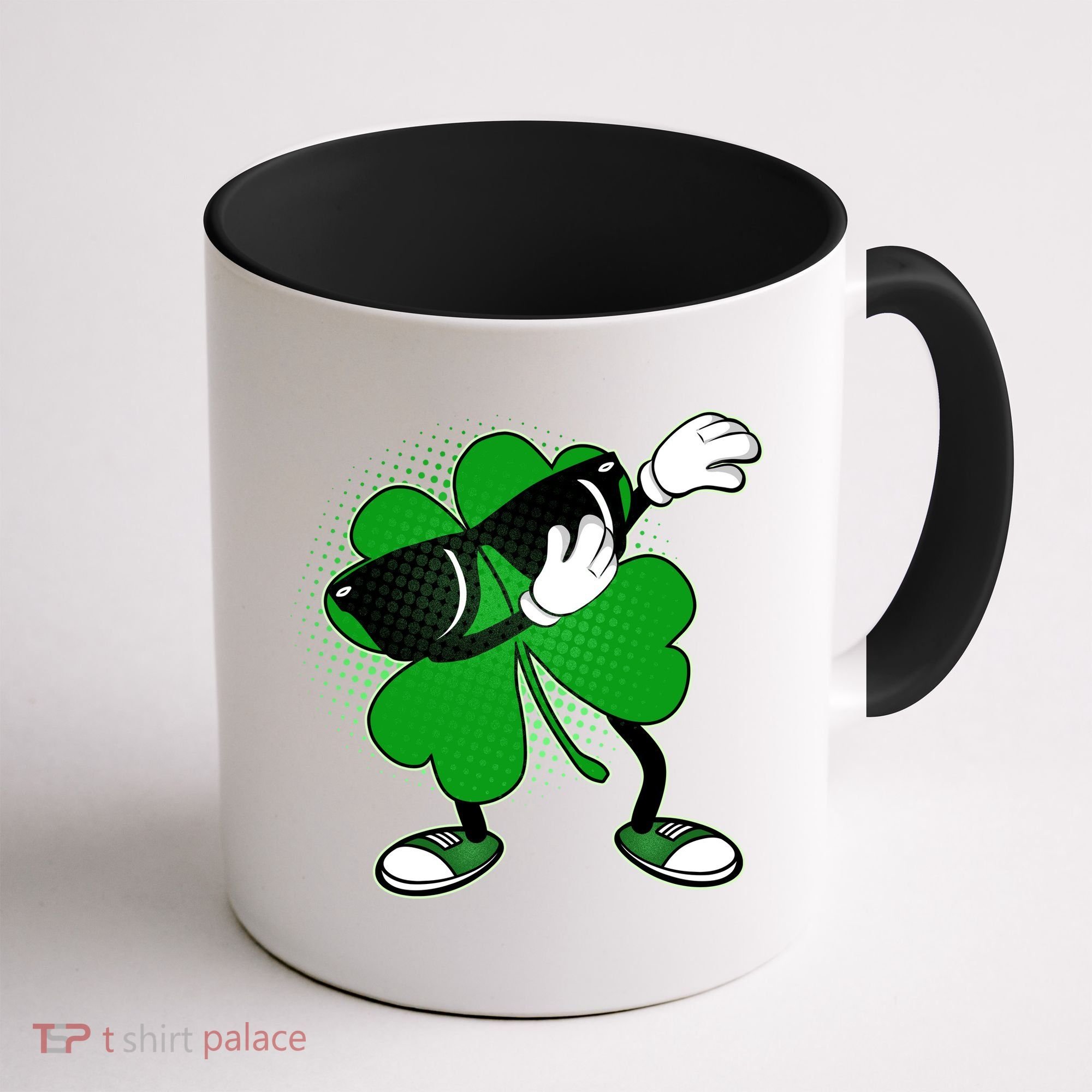 Dabbing St. Patrick's Day Shamrock Coffee Mug