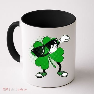 Dabbing St. Patrick's Day Shamrock Coffee Mug