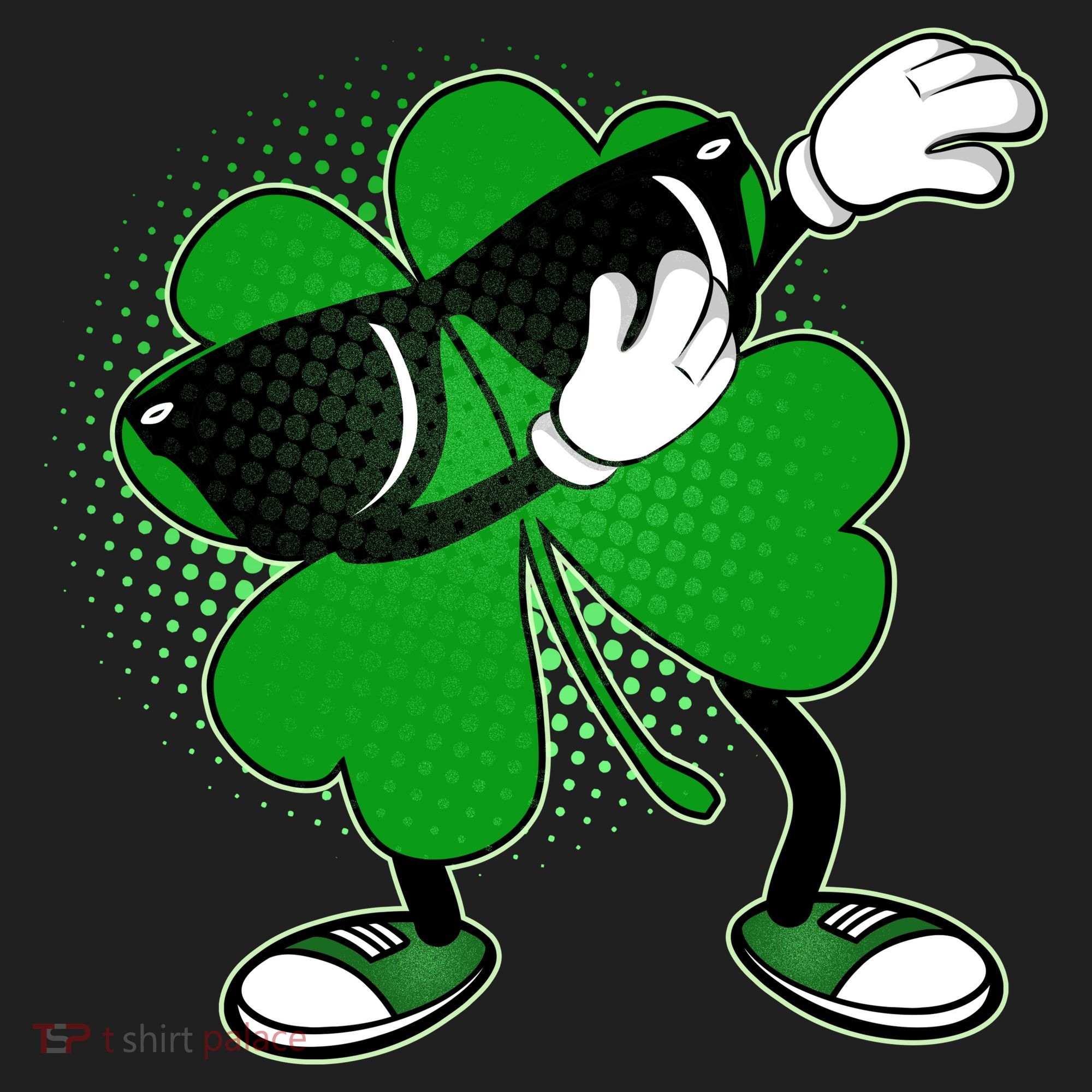 Dabbing St. Patrick's Day Shamrock Beanie