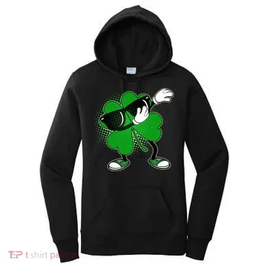 Dabbing St. Patrick's Day Shamrock Women's Hoodie
