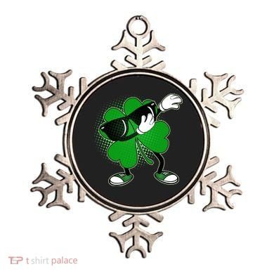 Dabbing St. Patrick's Day Shamrock Ornament