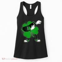 Dabbing St. Patrick's Day Shamrock Women's Tank Top thumb 0