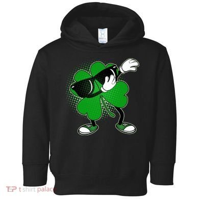 Dabbing St. Patrick's Day Shamrock Toddler Hoodie