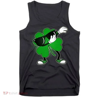 Dabbing St. Patrick's Day Shamrock Tank Top
