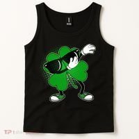 Dabbing St. Patrick's Day Shamrock Tank Top thumb 2