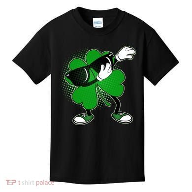 Dabbing St. Patrick's Day Shamrock Kids T-Shirt