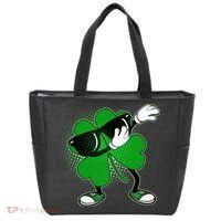 Dabbing St. Patrick's Day Shamrock Tote Bag thumb 0