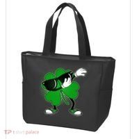 Dabbing St. Patrick's Day Shamrock Tote Bag thumb 3