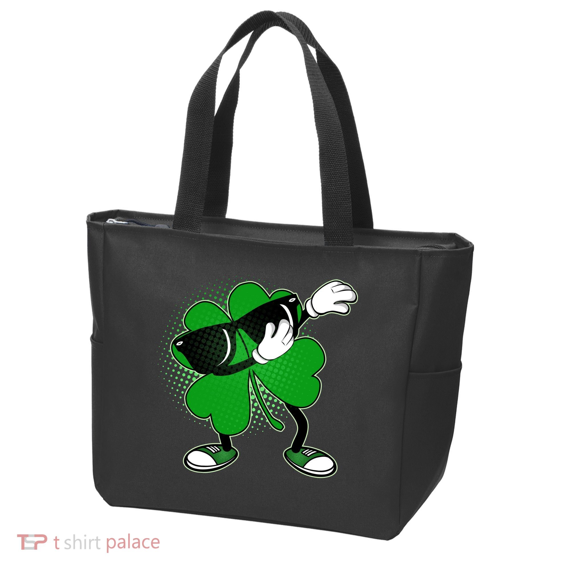 Dabbing St. Patrick's Day Shamrock Tote Bag