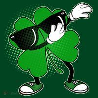 Dabbing St. Patrick's Day Shamrock Coaster thumb 2