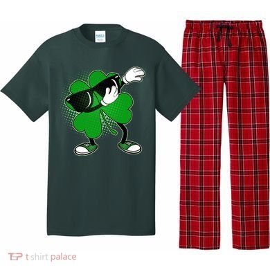 Dabbing St. Patrick's Day Shamrock Pajama Set
