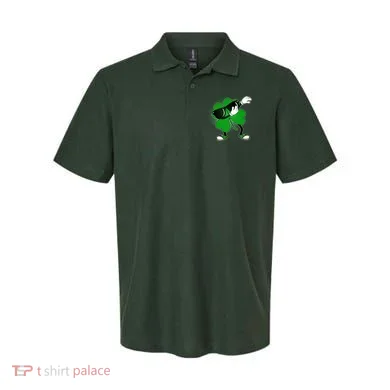 Dabbing St. Patrick's Day Shamrock Polo