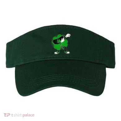 Dabbing St. Patrick's Day Shamrock Visor